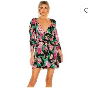 NWT - For Love and Lemons June Mini Dress in black (L)